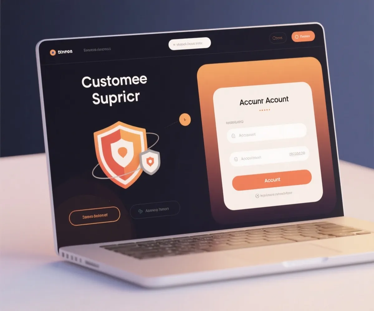 註冊與客服協助示意